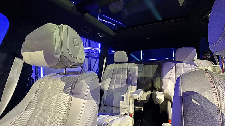 The Interior Of The 2027 Mercedes-Benz Gls, Looking Into The Third Row