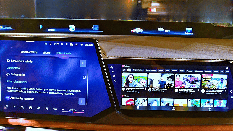 The Front Screens In The Bmw 7 Series Neue Klasse