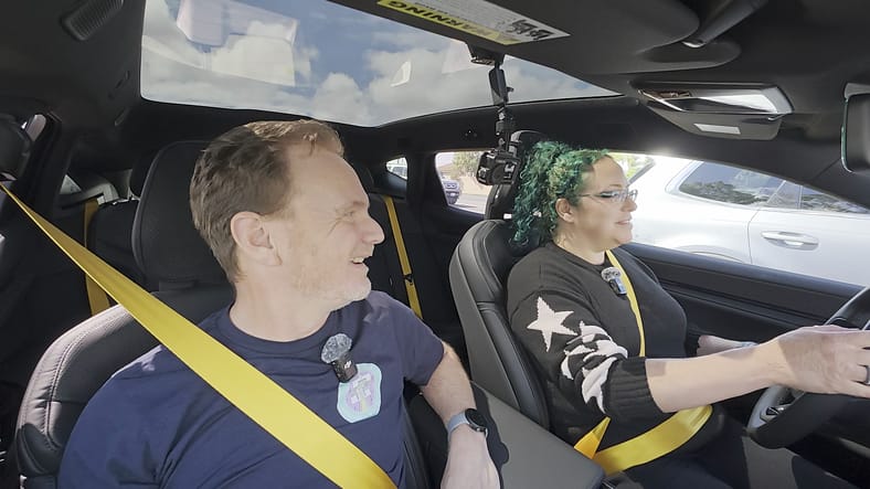 EV Innovation Meets Inclusivity: How the 2025 Polestar 3 Caters to All Drivers 6 Liv Leigh And Her Husband Filming With The 2025 Polestar 3