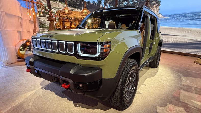 The Front Quarter End Of The 2026 Jeep Recon Ev Suv