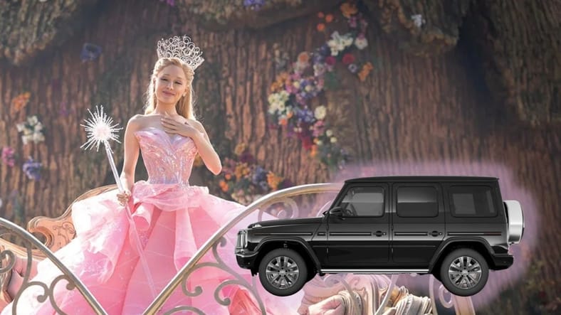 Glinda With A Mercedes G-Wagen