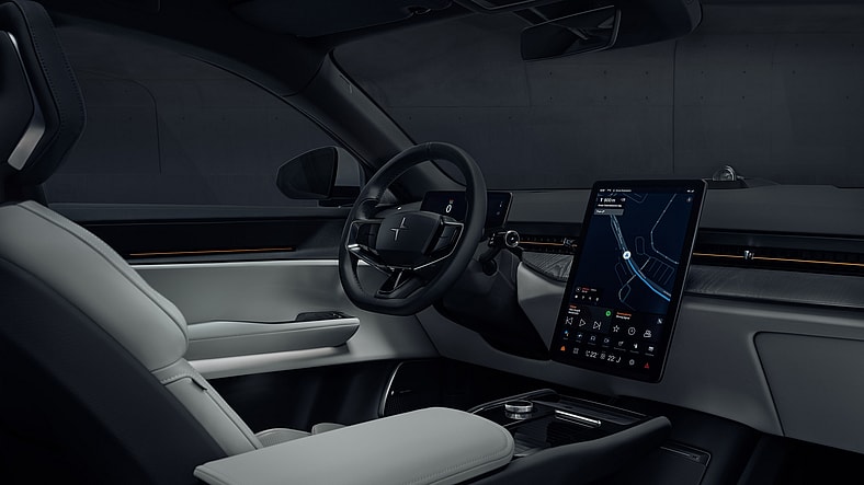 EV Innovation Meets Inclusivity: How the 2025 Polestar 3 Caters to All Drivers 5 The Interior Of The 2025 Polestar 3, Showcasing The Screen And Large Windows