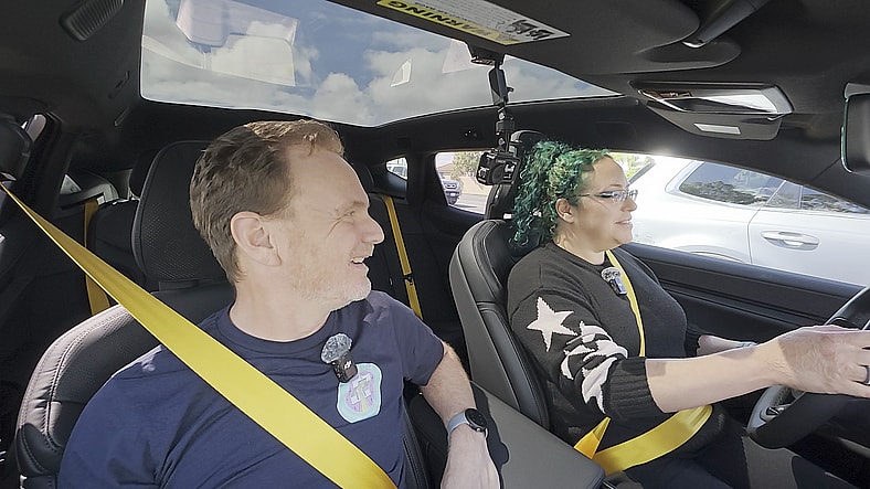 EV Innovation Meets Inclusivity: How the 2025 Polestar 3 Caters to All Drivers 6 Liv Leigh And Her Husband Filming With The 2025 Polestar 3