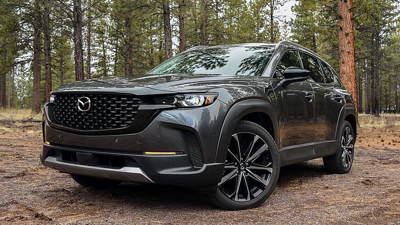 The Front End Of The Mazda Cx-50 2.5 Turbo Premium Plus