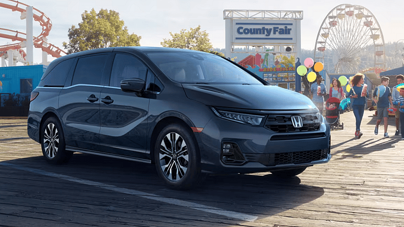 The Exterior Of The Honda Odyssey Minivan