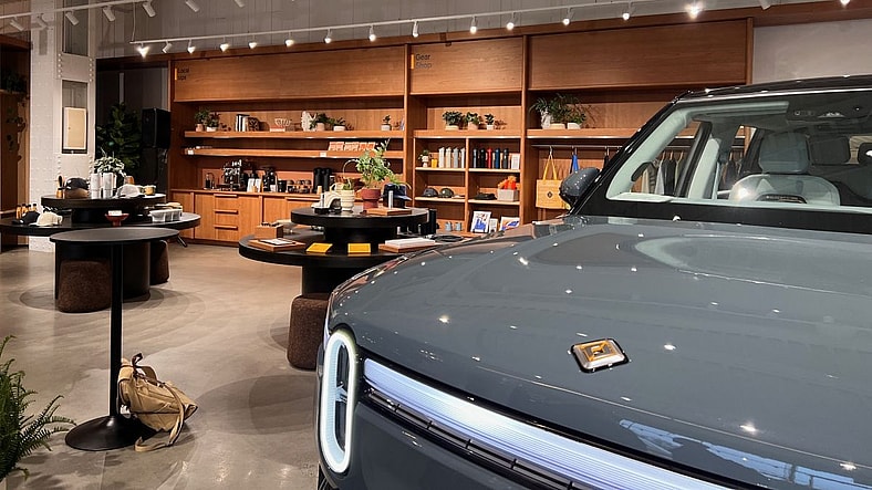 A Rivian On Display In The New York Experience Center