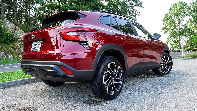 The Rear Quarter Of The 2025 Chevrolet Trax