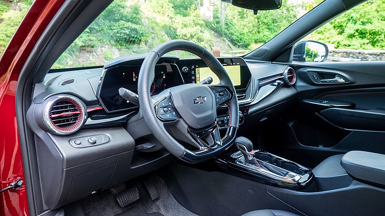 A Shot Of The Driver'S Seat In The 2025 Chevrolet Trax