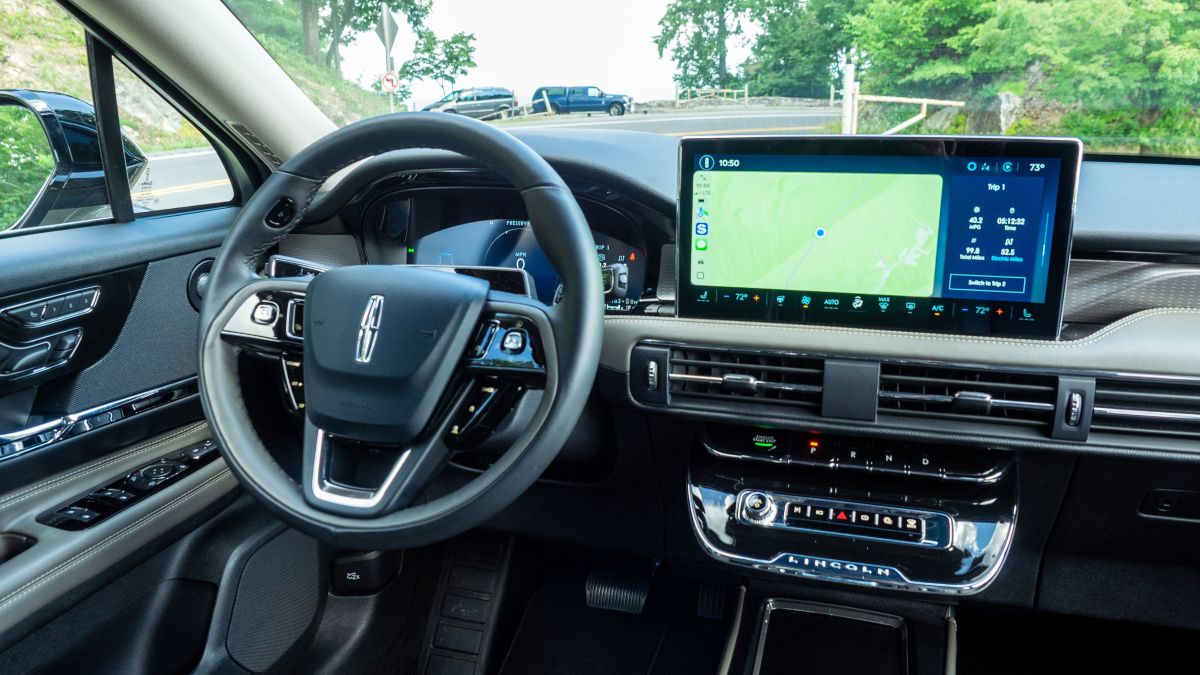 The Center Console And Dashboard Of The Lincoln Corsair