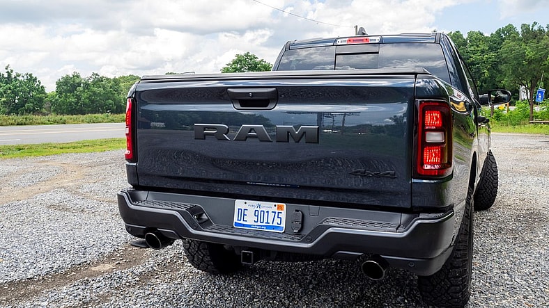 The 2025 Ram 1500 Warlock: Where Muscle Meets Magic (For Most) 4 The Rear Tail Gate Of The 2025 Ram 1500 Warlock