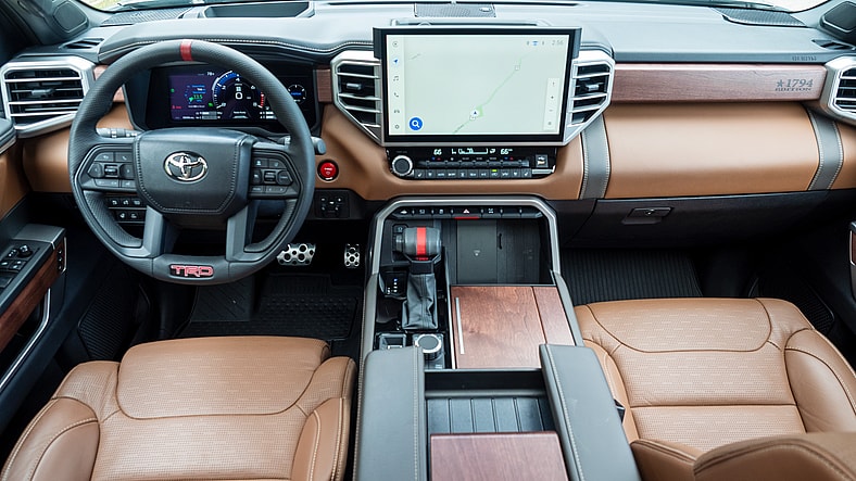 Dashboard And Multimedia System In The 2025 Toyota Sequoia 1794 Edition-24