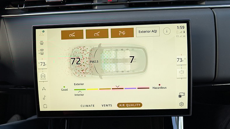 The Air Purifier Setting In The 2025 Land Rover Range Rover Sport Autobiography Phev