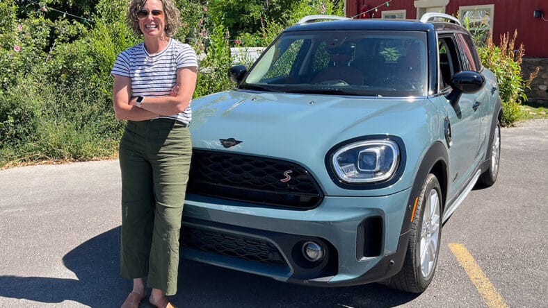 Mr Friend Sarah With Her Mini Cooper Countryman. Photo: Cindy Stagg