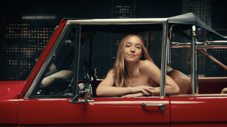 Actress Sydney Sweeney In Her Vintage Ford Bronco