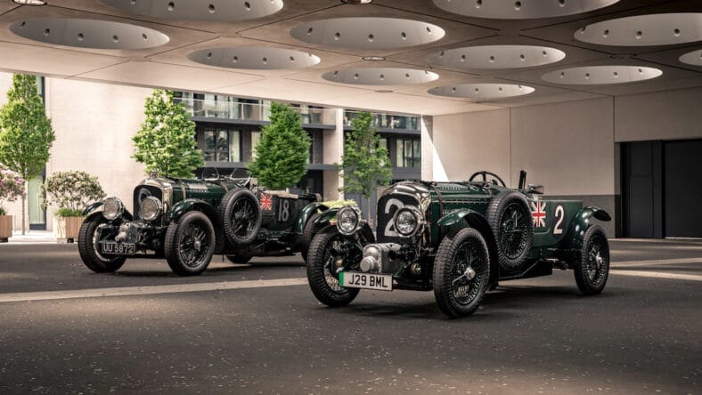 The Bentley Blower Jnr, Right, And Its Gas Powered More Powerful Inspiration, The Bentley Blower. Photo: Kirstin Shaw