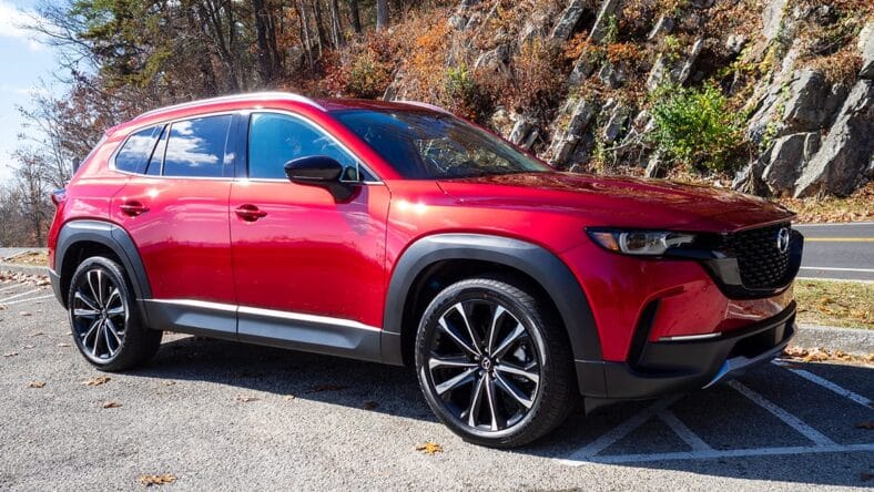 Soul Red Crystal Metallic On The 2024 Mazda Cx-50 Is Hard To Photograph, But It Is Stunning In Person. Photo: Cameron Aubernon