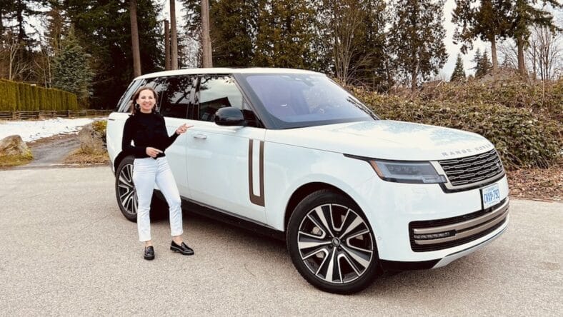 Connie Peters With The Range Rover Phev