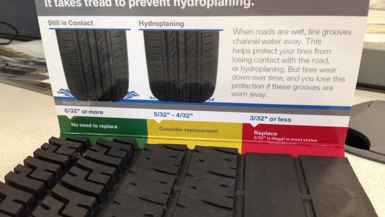 Buying Tires: 10 Tips To Buy Smarter and Save Money 1 Samples Of Worn Tire