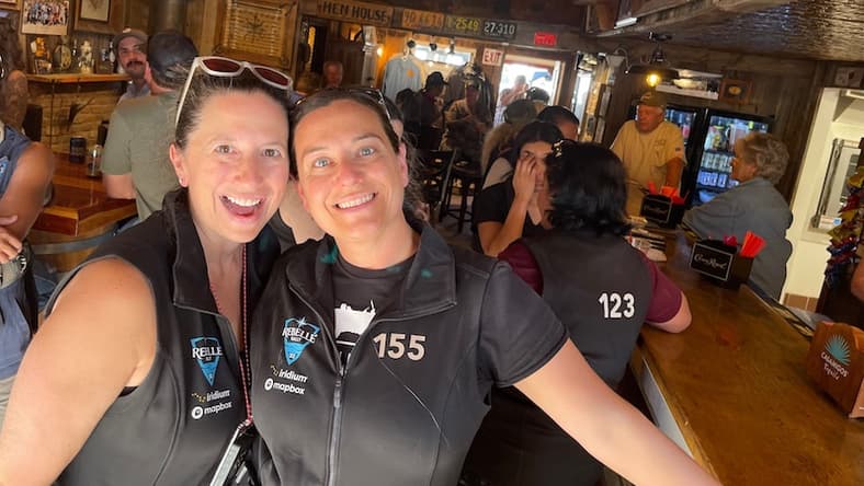 Keeping Each Other Smiling At The Rebelle Rally. Photo: Kristin Shaw