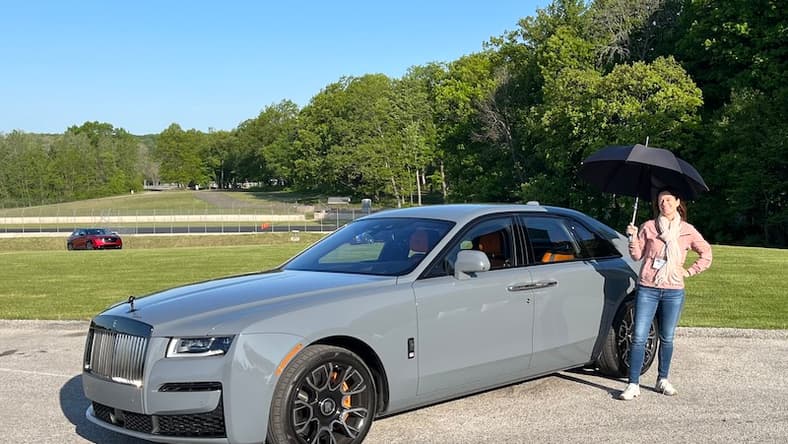 Sara Lacey And The Rolls-Royce Ghost. Photo: Robby Degraff