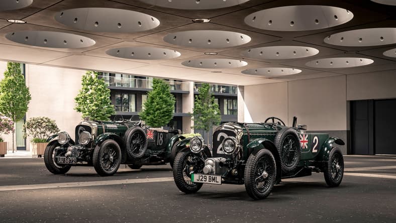 The Bentley Blower Jnr, Right, And Its Gas Powered More Powerful Inspiration, The Bentley Blower. Photo: Kirstin Shaw