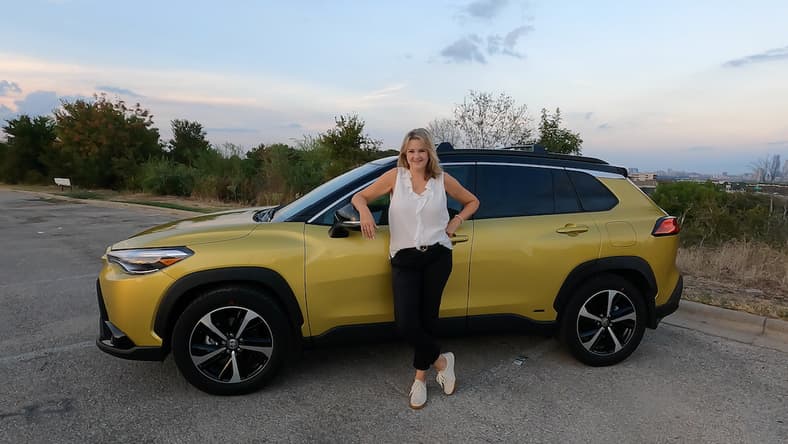 Me With The 2023 Toyota Corolla Cross Hybrid Among The Safest Cars On The Road