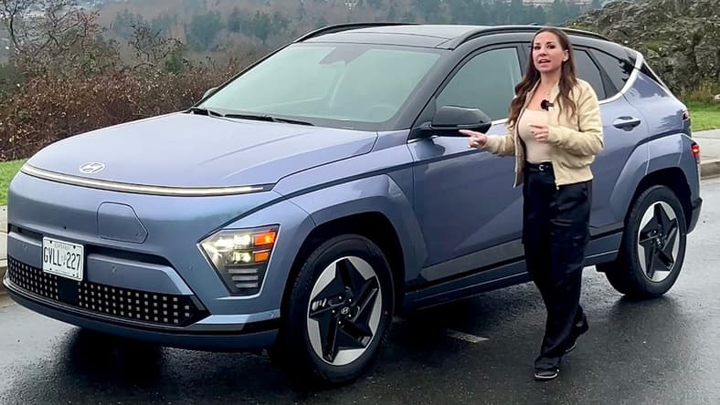 Look How Futuristic The Exterior Of The Hyundai Kona Electric Is.
