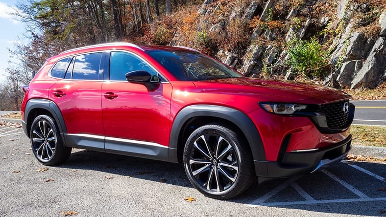 Soul Red Crystal Metallic On The 2024 Mazda Cx-50 Is Hard To Photograph, But It Is Stunning In Person. Photo: Cameron Aubernon