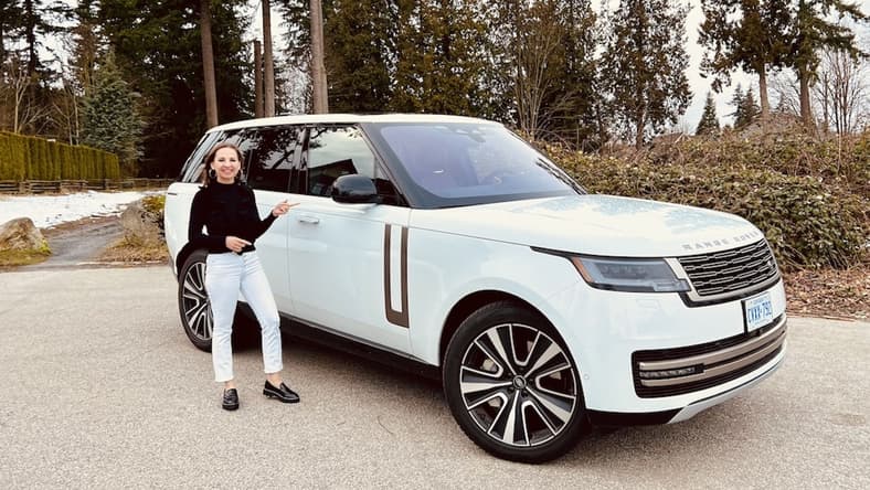 Connie Peters With The Range Rover Phev