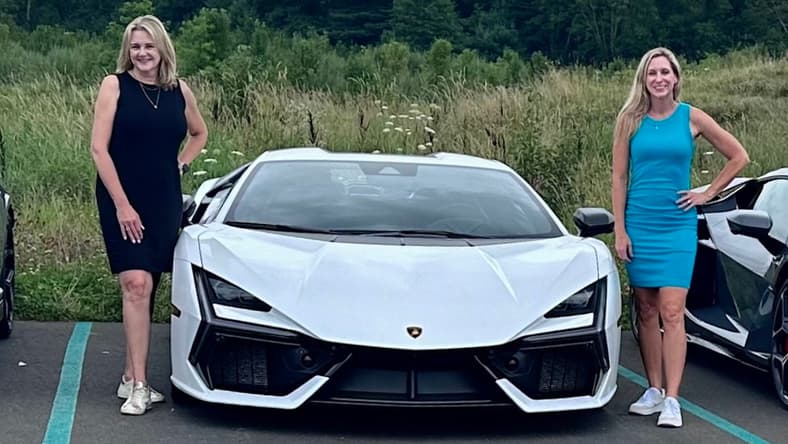 Scotty Reiss And Jana Askeland With The Lamborghini Revuelto