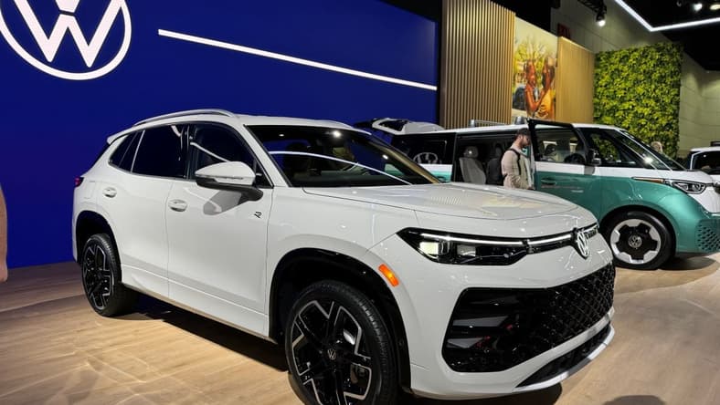 The Front End Of The All-New 2025 Vw Tiguan