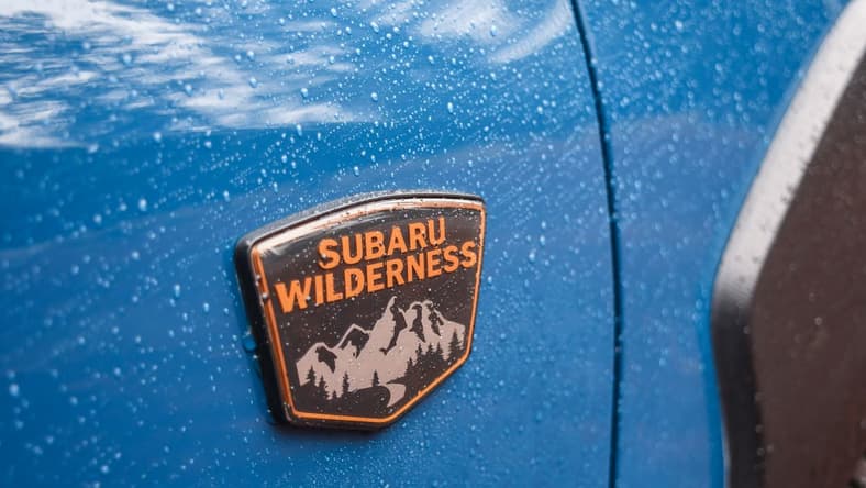 A Subaru Wilderness On The Subaru Crosstrek Accented By Rain Drops