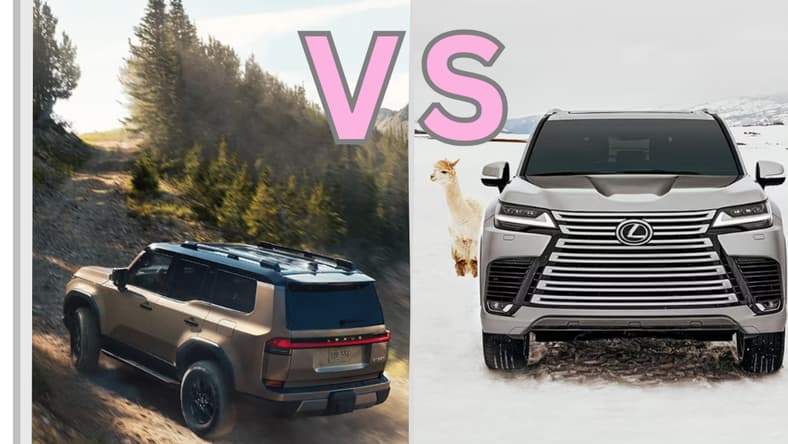 The Lexus Gx 550 Pictured On The Left And A Lexus Lx 600 On The Right
