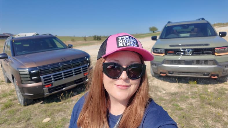 These Are the Best Off-Road SUVS, Say the 40 Journalists Who Drove Them and Voted 1 Natalie Standing With Two Finalists From The Texas Auto Writers Association'S Best Off Road Suvs Event