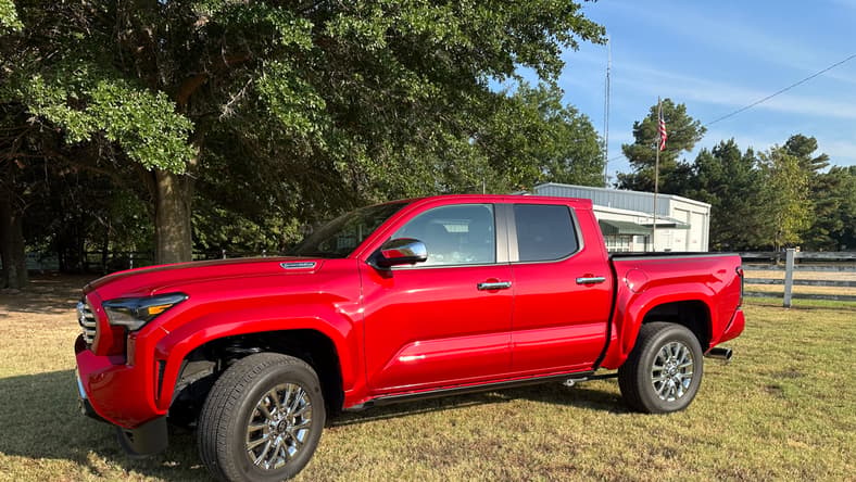 The Front End Of The 2024 Toyota Tacoma Limited
