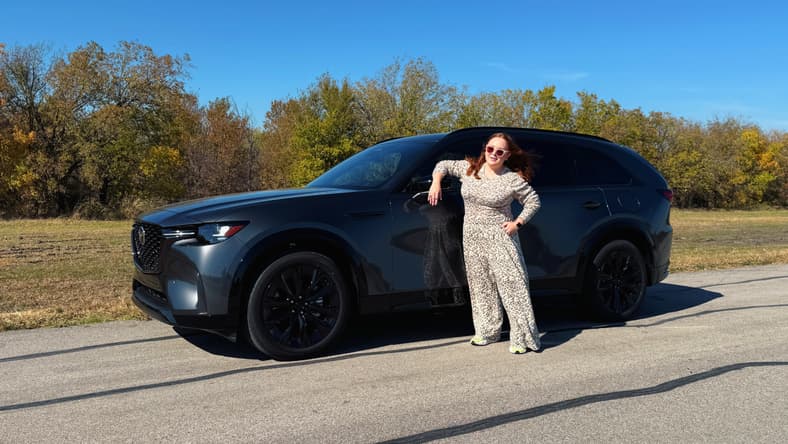 Natalie Merola Standing With The 2026 Mazda Cx-90