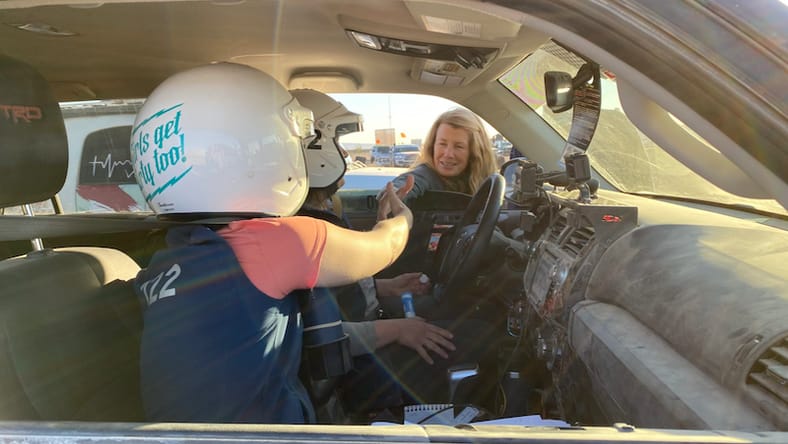 Emily Miller Shakes Every Hand Before Each Start. Photo: Kristin Shaw