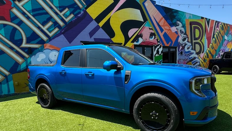 The Ford Maverick Lobo In Grabber Blue