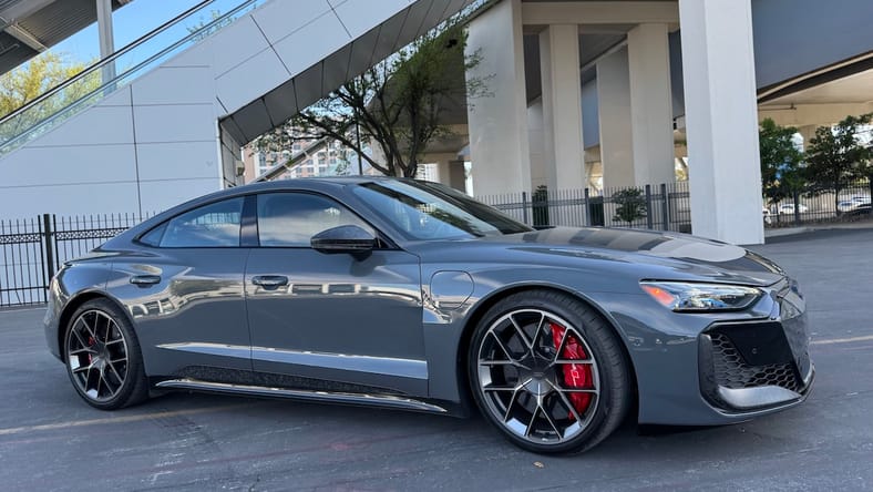 Audi RS e-tron GT Performance: The Fastest Audi Ever Is Also The Most Beautiful 2 A Girls Guide To Cars | Audi Rs E-Tron Gt Performance: The Fastest Audi Ever Is Also The Most Beautiful - The Audi Rs E Tron Gt Performance Showing Its Red Shoes