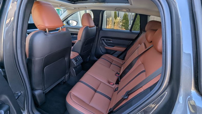 The Rear Seats Of The 2025 Mazda Cx-50 2.5 Turbo Premium Plus