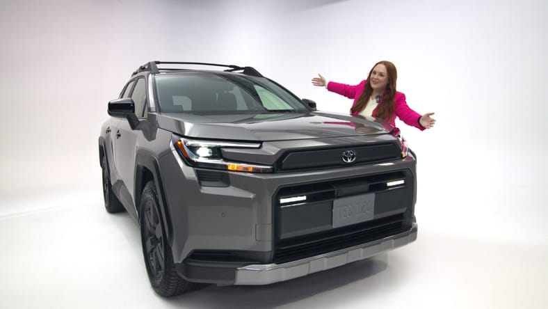 The 2026 Toyota RAV4 is All-In on Style, Options and Performance, All Boosted by Electric Power 2 The Front End Of The All-New 2026 Toyota Rav4 Limited