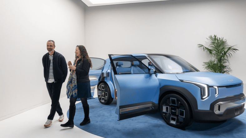 Milan Design Week With Kia: How the Brand is Finding, and Creating Inspiration 3 Karim Habib And Kristin Shaw At Milan Design Week