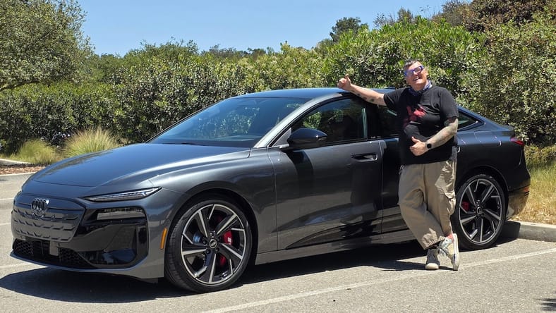 The 2025 Audi A6 e-tron, and its S6 Sport Version, Will Convince You To Give Up Your Tesla S 3 Myriam Joire With The Audi S6 E-Tron Sportback Sedan