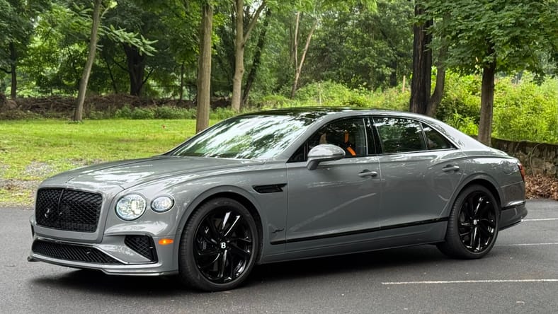 The Gray Bentley Flying Spur With Black Accents Looked And Felt Badass