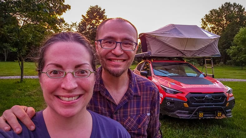 How I Survived 29 Days and 7,163 Miles of (Mostly) Dirt Roads In a Subaru Crosstrek—With My Husband 2 Mercedes And Andy Lilienthal Camping Along The Transamerica Trail