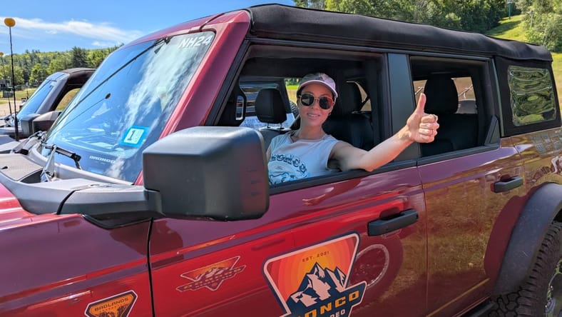 Shannon Behind The Wheel Of A 2025 Ford Bronco Badlands At The Ford Bronco Off-Roadeo