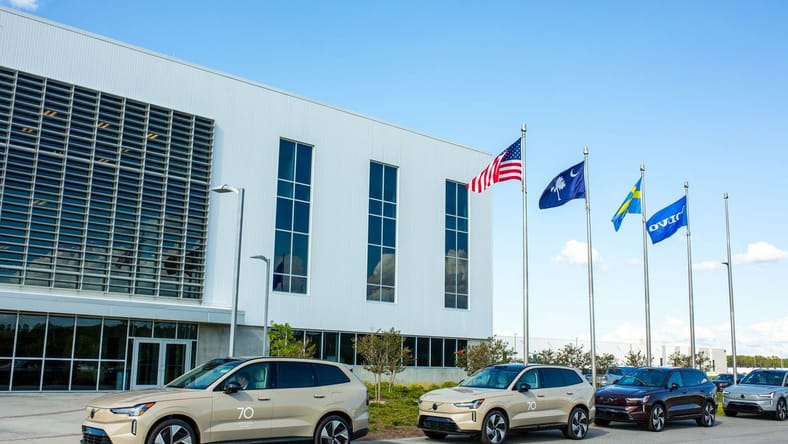 The Front Of Volvo'S South Carolina Plant