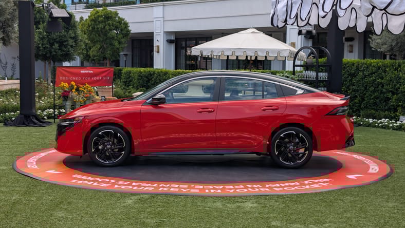 The Side Profile Of The 2026 Nissan Sentra Sr