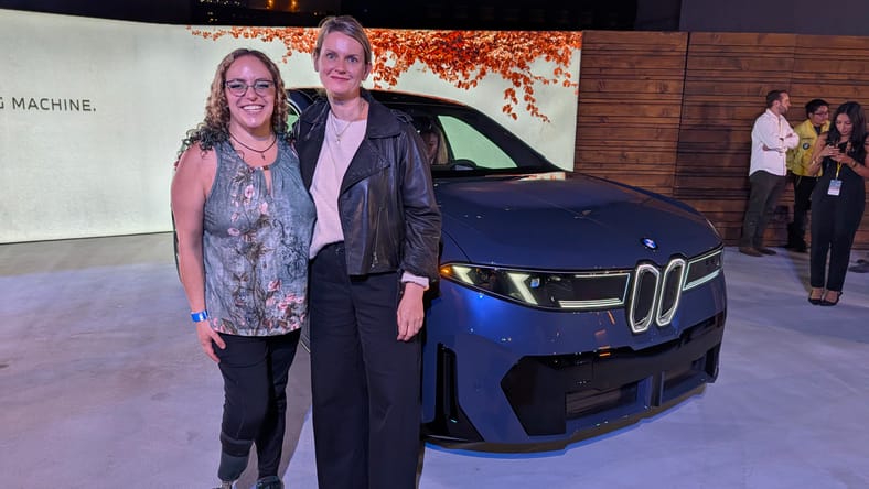 Me Standing With The Bmw Design Works Ceo, Julia De Bono