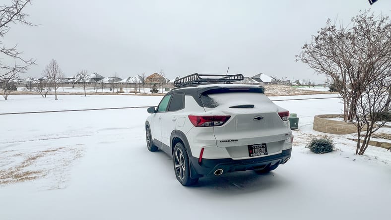 My Chevy Trailblazer Braving The Cold With All-Season Tires. I Wish It Was Equipped With Winter Tires